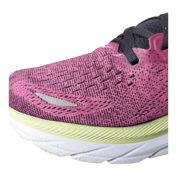HOKA ONE ONE Clifton 8 'Ibis Rose Pink Green' Running Shoes Size 9.5B - Picture 13 of 16